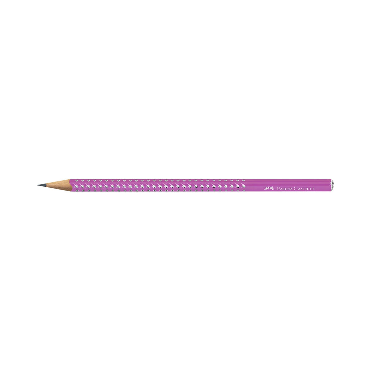 Молив, Faber Castell - Sparkle, Electric Fuchsia, HB 