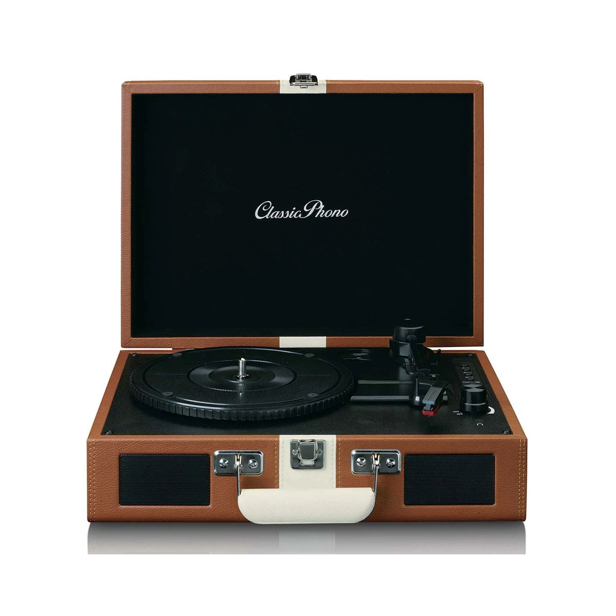 Грамофон, CLASSIC PHONO TT-120 - Brown/White 