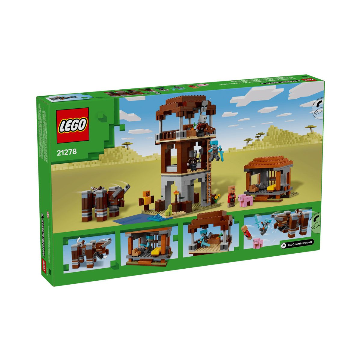 LEGO коцки, Minecraft, The Pillager Outpost and Ravager 