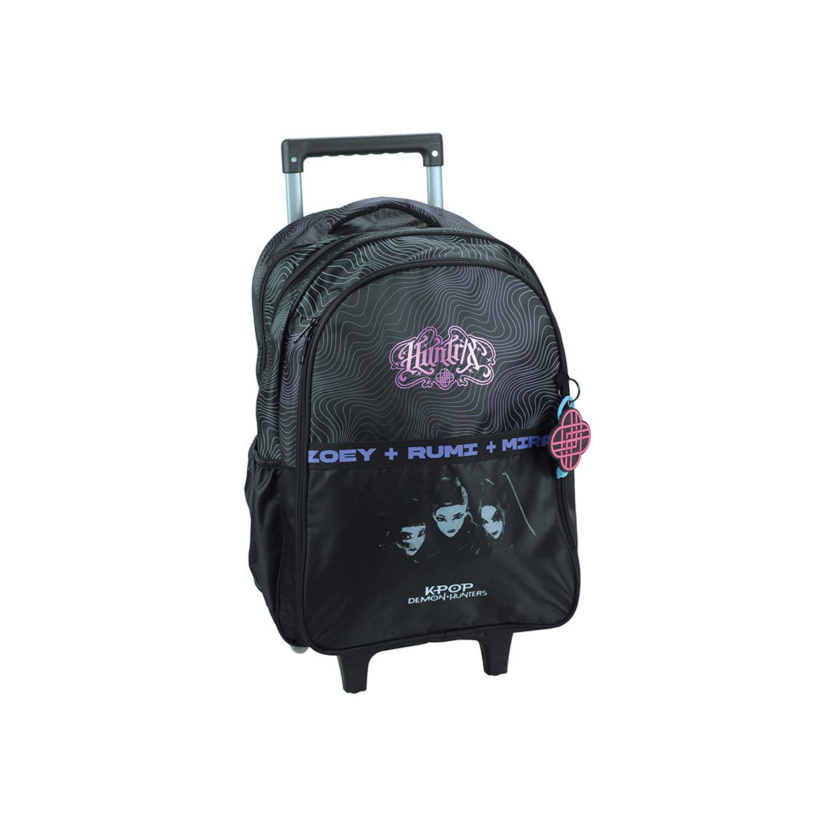 Ранец со тркалца, K Pop Demon Hunters - Huntrix Black, 46 cm 