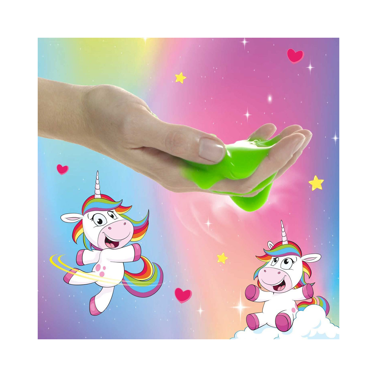 Слајм со скриена фигура, Magic Slime - Unicorn XXL, 6 бои 