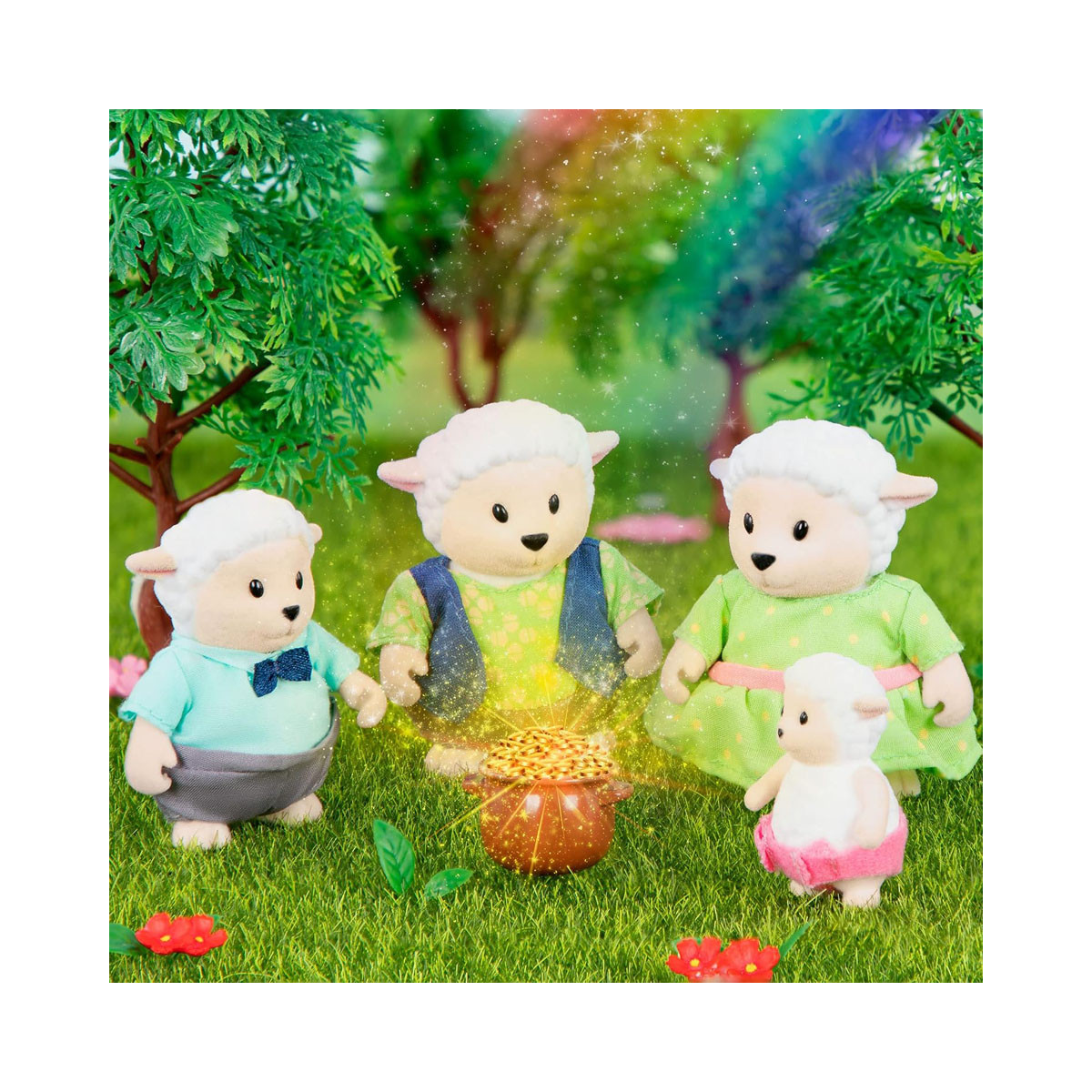 Сет фигури, Lil Woodzeez - The Snipadoodles Sheep Family 