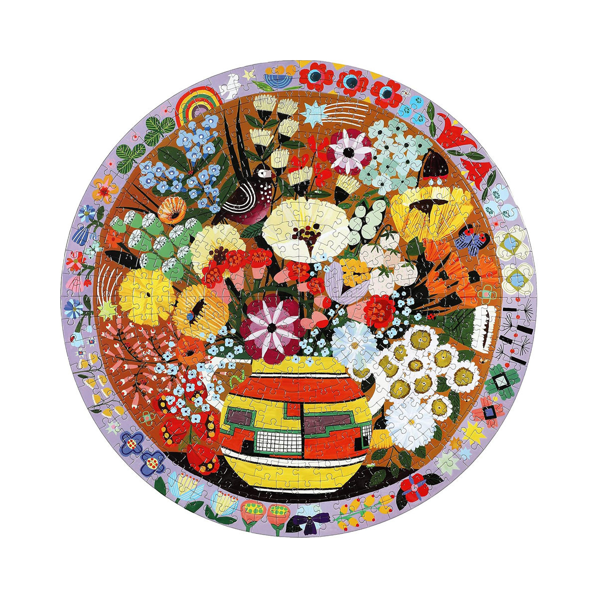 Сложувалка 'Purple Bird & Flowers', 500 парчиња 