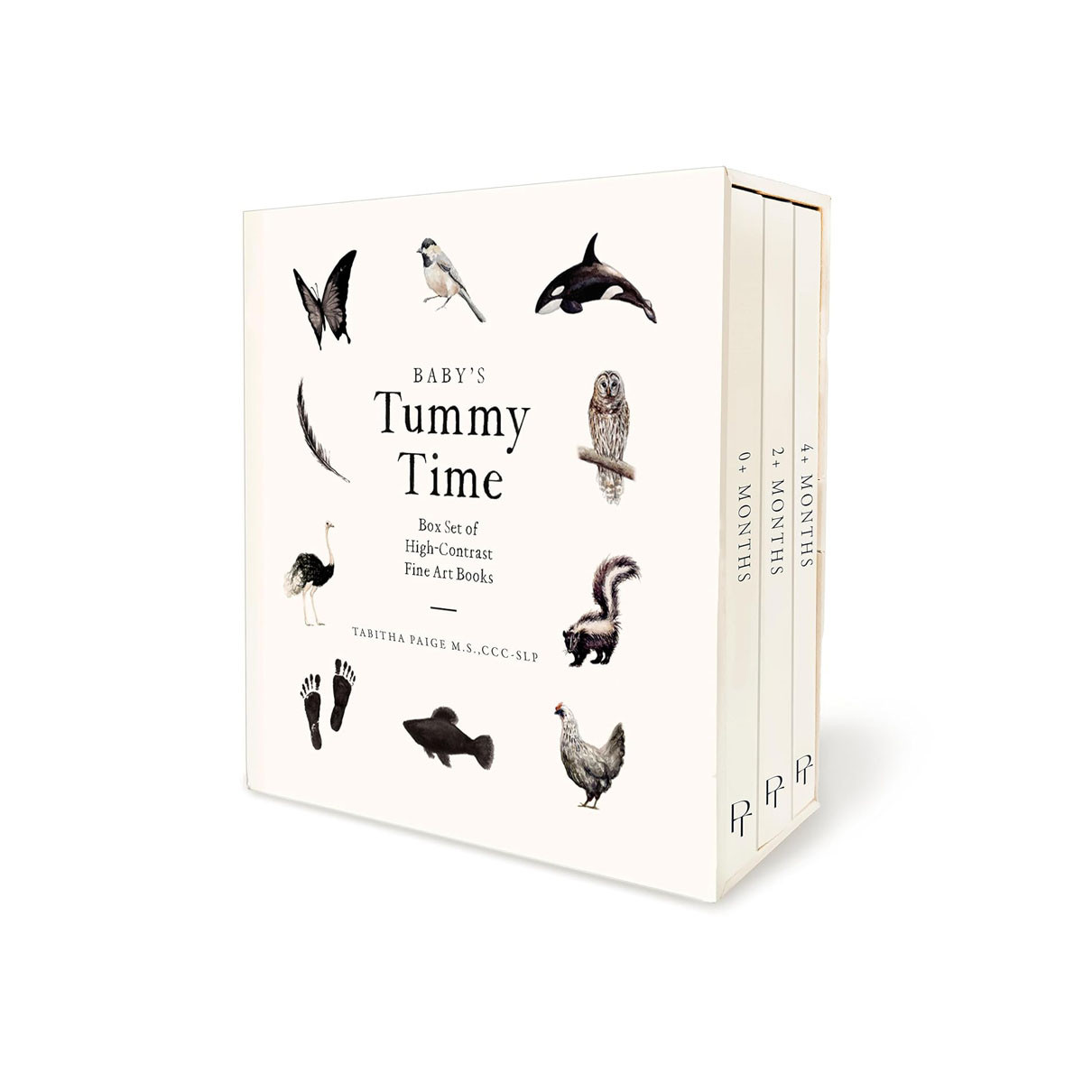 Baby's Tummy Time Book Box Set: A 3-Book Box Set of High-Contrast Art for Visual 