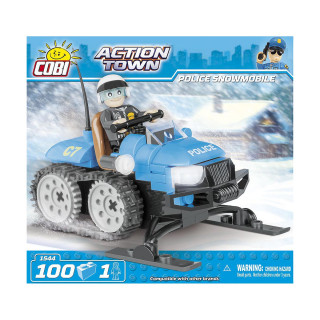 Коцки за градба, Action Town, Police Snowmobile, 100 парчиња