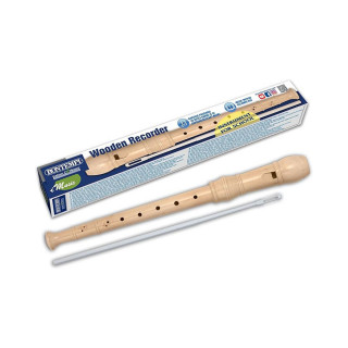 Дрвена барокна блок флејта, Wooden Baroque Recorder, 28 ноти 