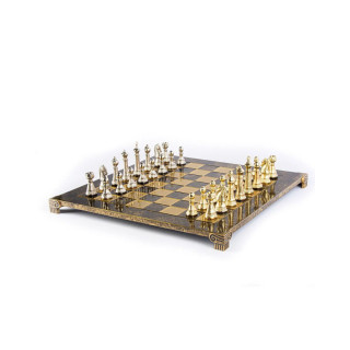 Сет за шах, Classic Metal Staunton with Gold&Silver Chessmen/Bronze Chessboard