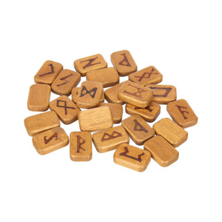 Deluxe Wooden Runes: 25 wooden runes in wooden box