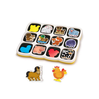 Магнетна сложувалка, Smart Puzzle - Farm, 13 парчиња 