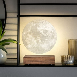 Паметна ламба - Месечина, Smart Moon Lamp, дрво - орев 