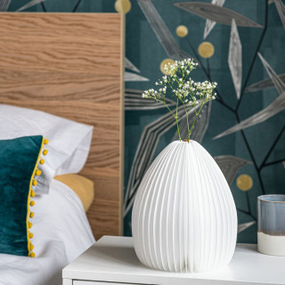 Паметна ламба - Вазна, Smart Vase Light, дрво - орев