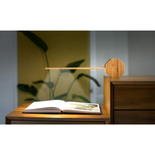 Часовник/Ламба, Octagon One Plus Portable Alarm Clock Desk Light, дрво - бамбус