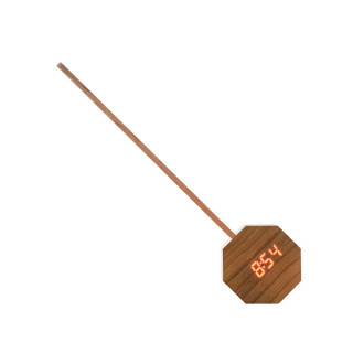 Часовник/Ламба, Octagon One Plus Portable Alarm Clock Desk Light, дрво - цреша