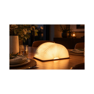 Паметна ламба - Книга, Large Smart Book Lamp, голема, дрво - јавор 