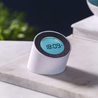 Будилник, The Edge Light Alarm Clock, бел
