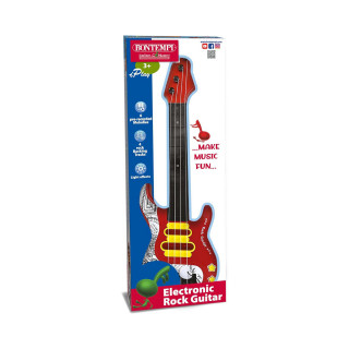 Електронска рок гитара, Toy Band, Electronic Rock Guitar, 51 цм, црвена 