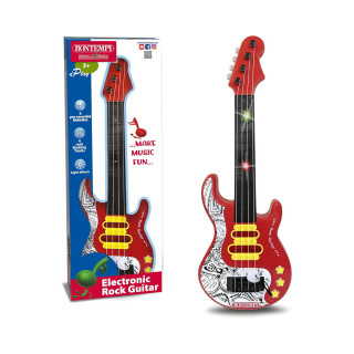 Електронска рок гитара, Toy Band, Electronic Rock Guitar, 51 цм, црвена 