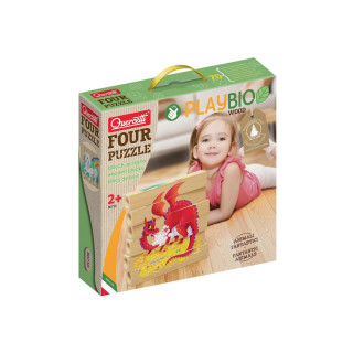 Дрвена сложувалка, Four Puzzle - Fantastic Animals, 6 парчиња 