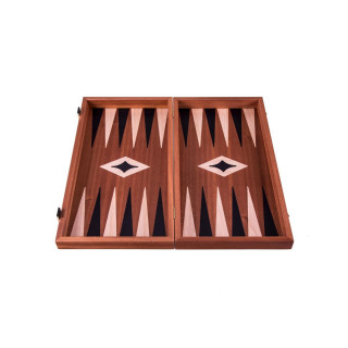 Сет за табла, Handcrafted Mahogany - Elegant Marquetry, црн