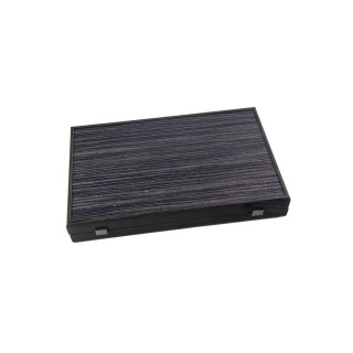 Сет за табла, Premium Handcrafted Black Oak with Silver Stripes