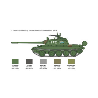 Макета, Military Vehicles, T-55 A, 1:72 