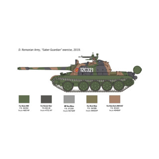 Макета, Military Vehicles, T-55 A, 1:72 