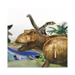 3D сложувалка, Cubic Fun, National Geographic Kids - Dinosaur Park, 43 парчиња 