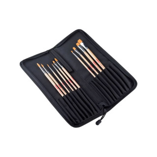 Сет од 10 четки (синтетички влакна) + несесер, Talens Art Creation 