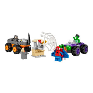 LEGO коцки, Marvel: Spidey Amazing Friends - Hulk vs. Rhino Truck Showdown