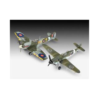 Макета, Bf109G-10 & Spitfire Mk.V - Combat Set, 1:72