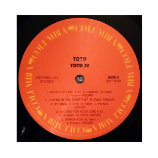 Винил, Toto - Toto IV (1982)