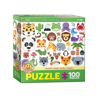 Детска сложувалка, Emojipuzzle-Wild Animals, 100 парчиња