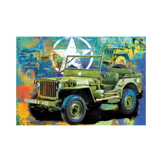 Сложувалка во декоративна кутија, Military Jeep, 550 парчиња