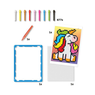 Сет за игра со пинови, Pixel Art (Basic) - Unicorn