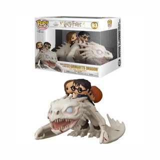 Фигура, Pop!, Harry Potter - Harry, Ron & Hermione Riding Gringotts Dragon