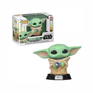 Фигура, Pop!, Star Wars: The Book of Boba Fett - Grogu w/armor