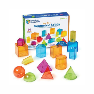 Проѕирни геометриски фигури, View-Thru® Geometric Solids , сет од 14