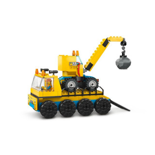 LEGO коцки, City, Construction Trucks and Wrecking Ball Crane