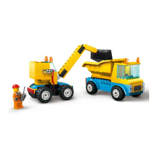LEGO коцки, City, Construction Trucks and Wrecking Ball Crane