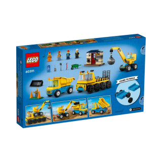 LEGO коцки, City, Construction Trucks and Wrecking Ball Crane