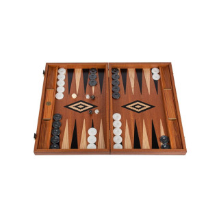 Сет за табла, Handmade Mahogany Inlaid Backgammon with Black & Oak Points