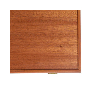Сет за табла, Handmade Mahogany Inlaid Backgammon with Black & Oak Points