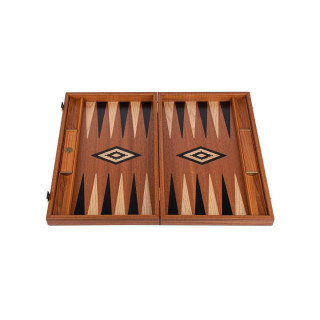 Сет за табла, Handmade Mahogany Inlaid Backgammon with Black & Oak Points