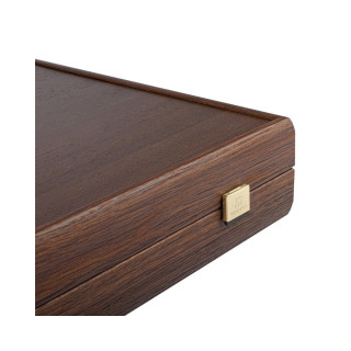 Сет за табла-рачна изработка, Wenge Inlaid Backgammon w/ Walnut Burl and Oak