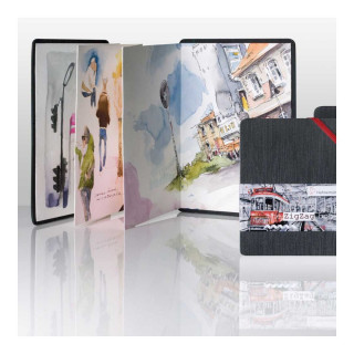 Скицник за акварел, The Zig Zag Book, 300 g/cm², 14 x 14 cm, ситно зрнест 