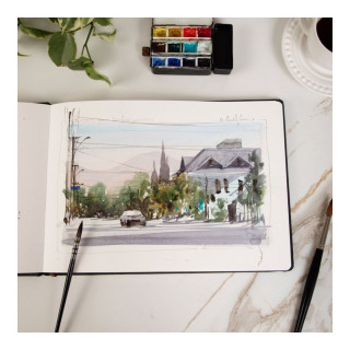 Скицник, Watercolour, 200 g/cm², A5 хоризонтален, ситно зрнест 