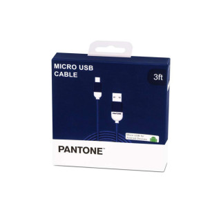 USB кабел за Android уреди, Pantone - Micro USB, темносин, 1м 