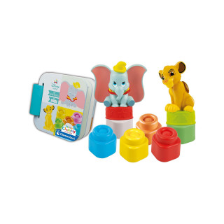 Сет за игра со меки коцки, Disney Baby - Simba and Dumbo Playset