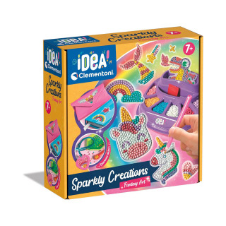 Сет за изработка, Idea Clementoni - Sparkly Creations: Fantasy Art 