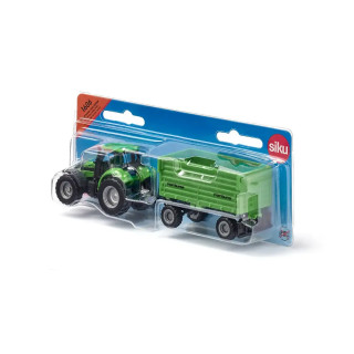 Фигура, Tractor DEUTZ-FAHR with Fortuna 4-wheel-trailer